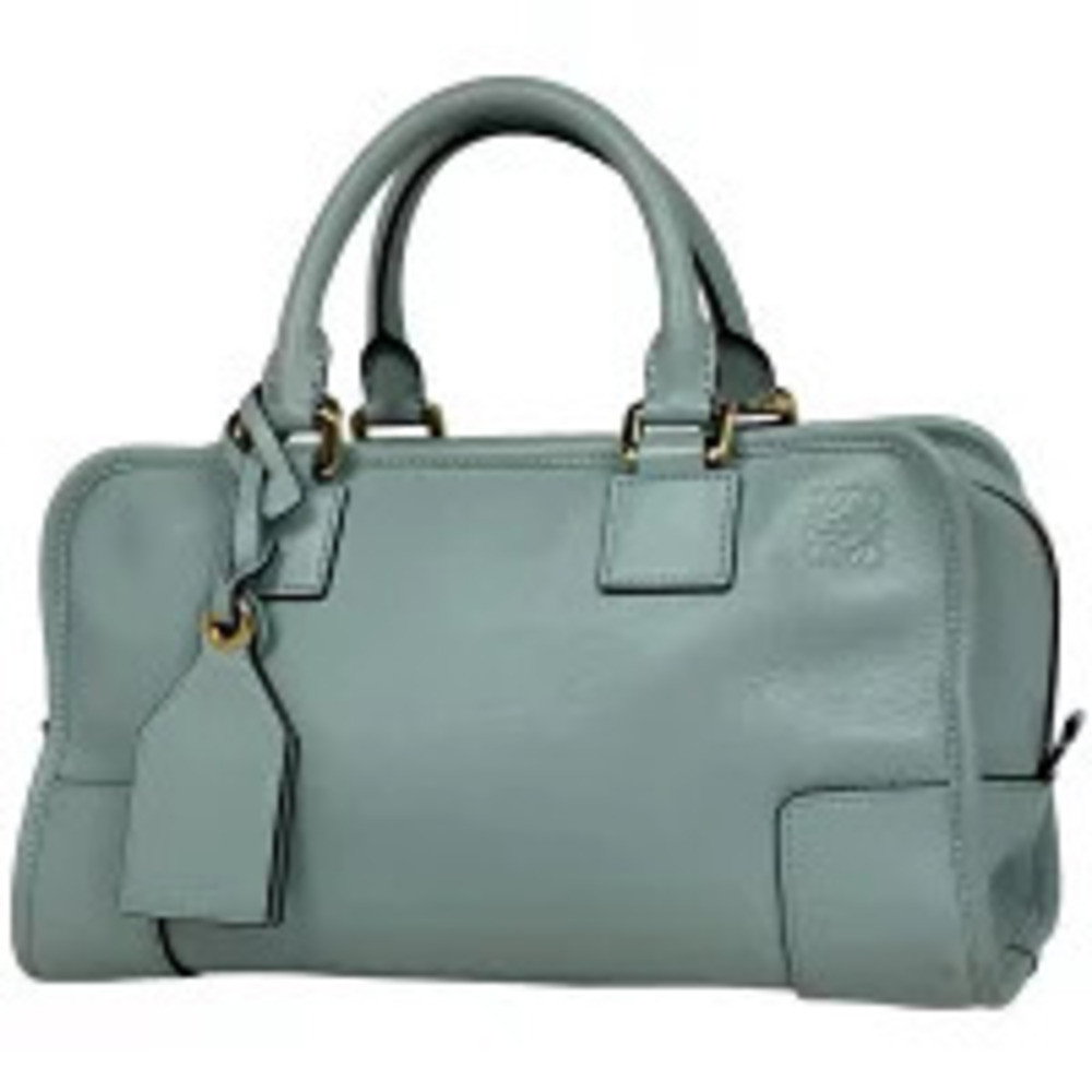Loewe Amazona Anagram Handbag Leather Blue